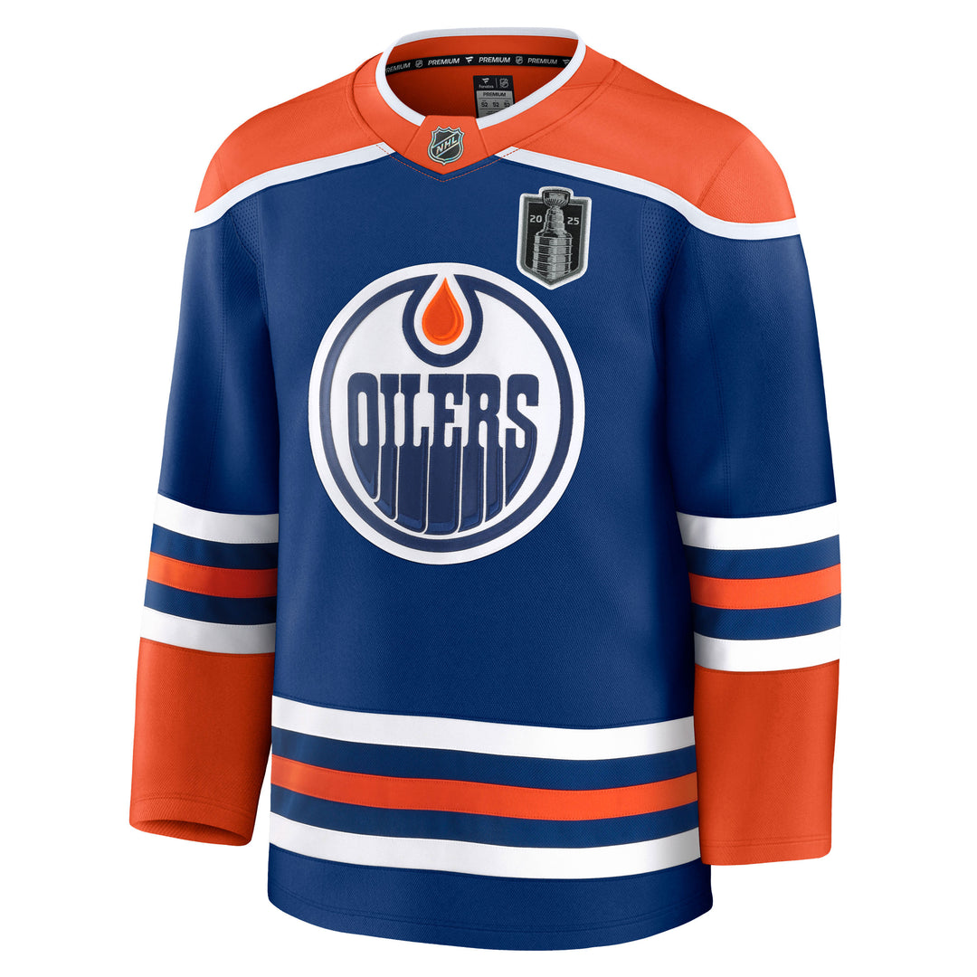 Stuart Skinner Edmonton Oilers Fanatics Premium Royal Blue Home Jersey w/ STANLEY CUP FINAL PATCH