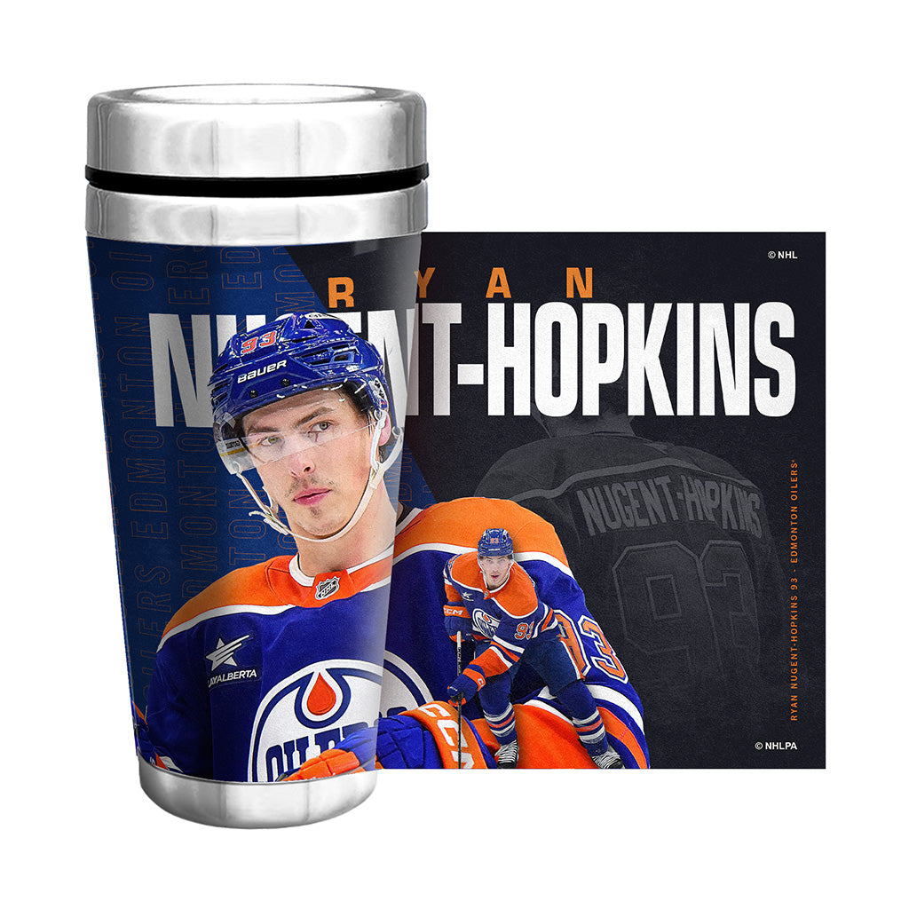 Ryan Nugent-Hopkins Edmonton Oilers Full Wrap 16oz Travel Mug