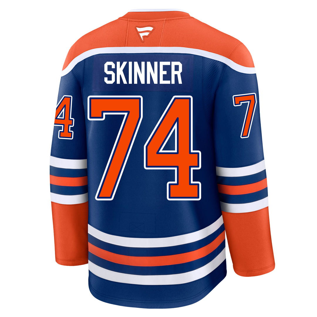 Stuart Skinner Edmonton Oilers Fanatics Premium Royal Blue Home Jersey