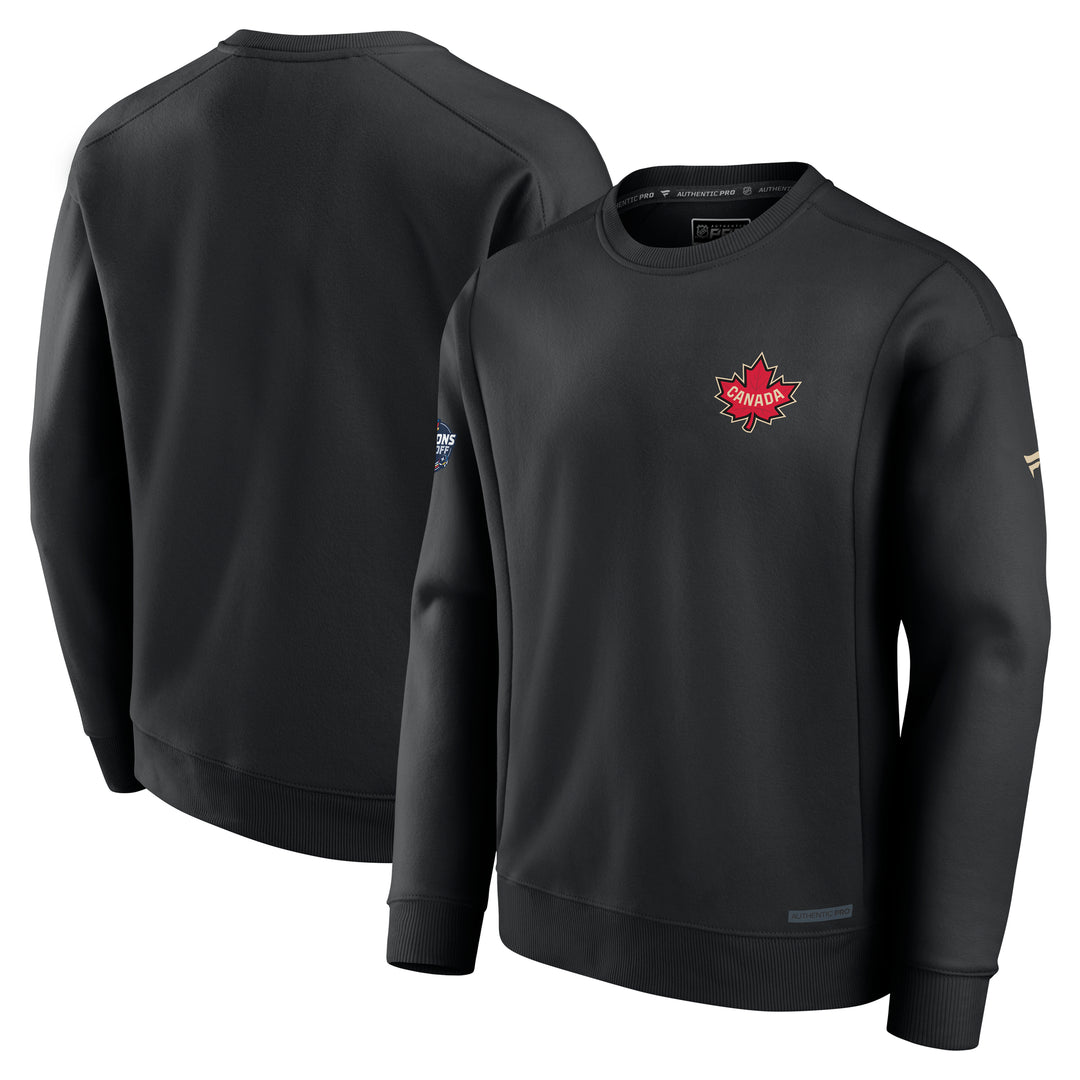 Team Canada 2025 4 Nations Face-Off Fanatics Black Fleece Sweatshirt