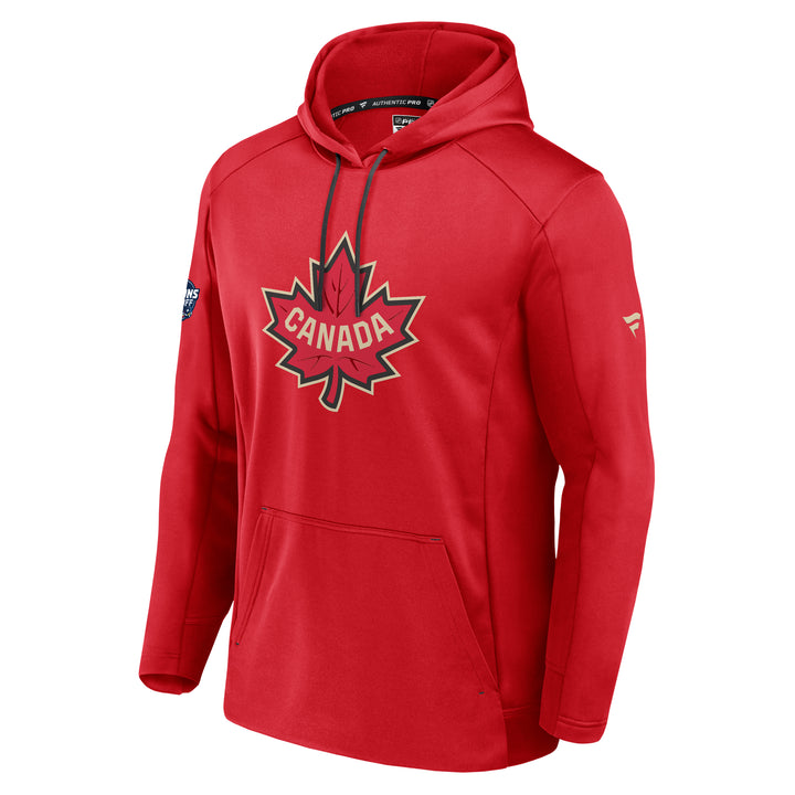 Team Canada 2025 4 Nations Face-Off Fanatics Red Fleece Pullover Hoodie