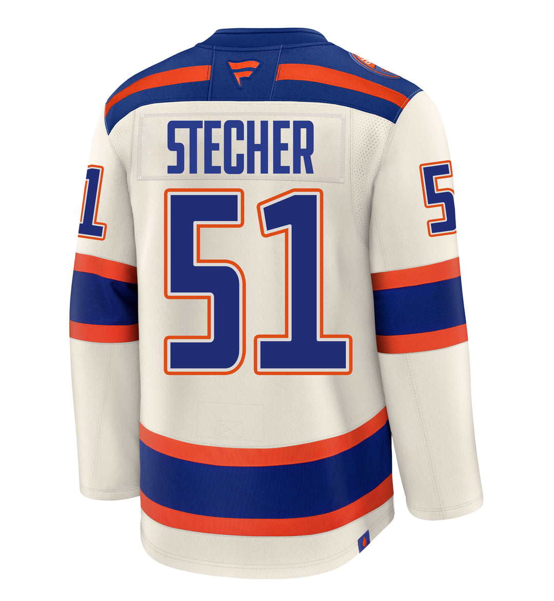 Troy Stecher Edmonton Oilers Fanatics Premium Cream Alternate Jersey