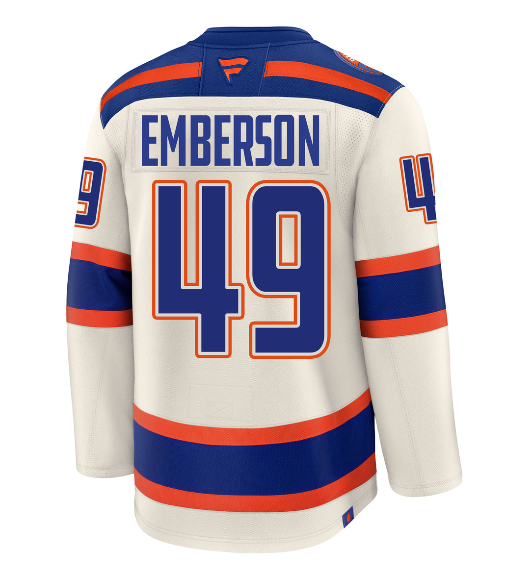 Ty Emberson Edmonton Oilers Fanatics Premium Cream Alternate Jersey