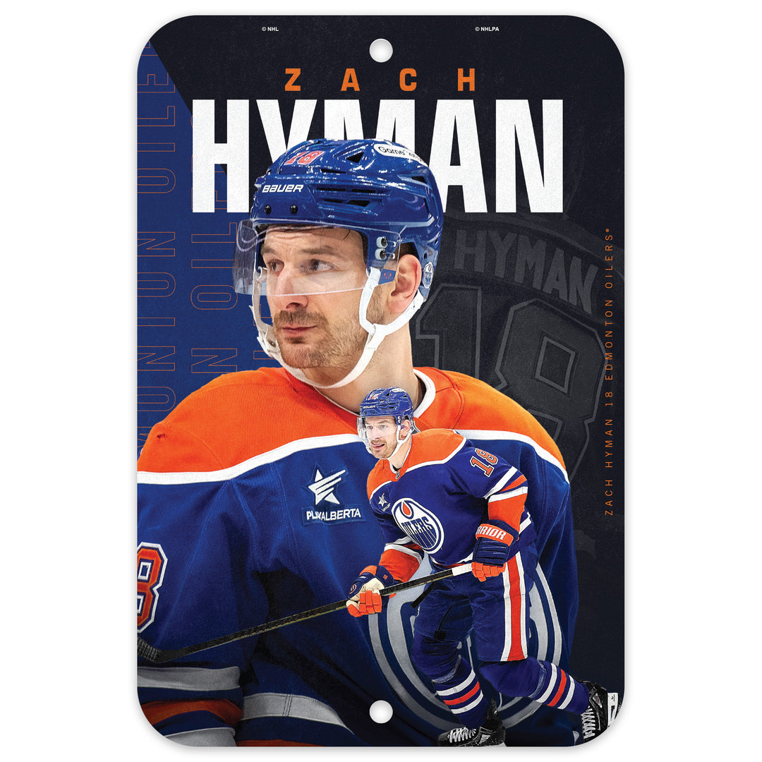 Zach Hyman Edmonton Oilers 10" x 15" Wall Sign