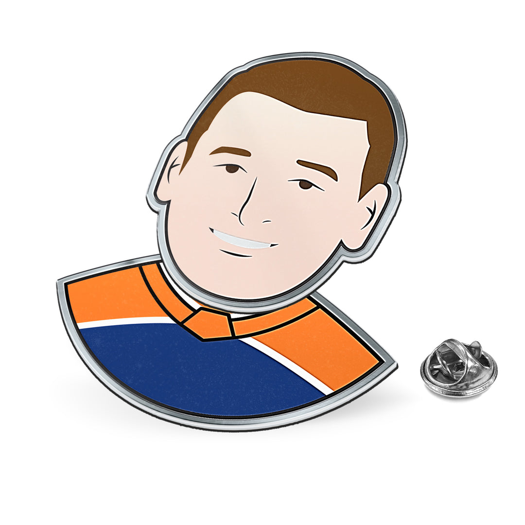 Zach Hyman Edmonton Oilers Bobblehead Lapel Pin