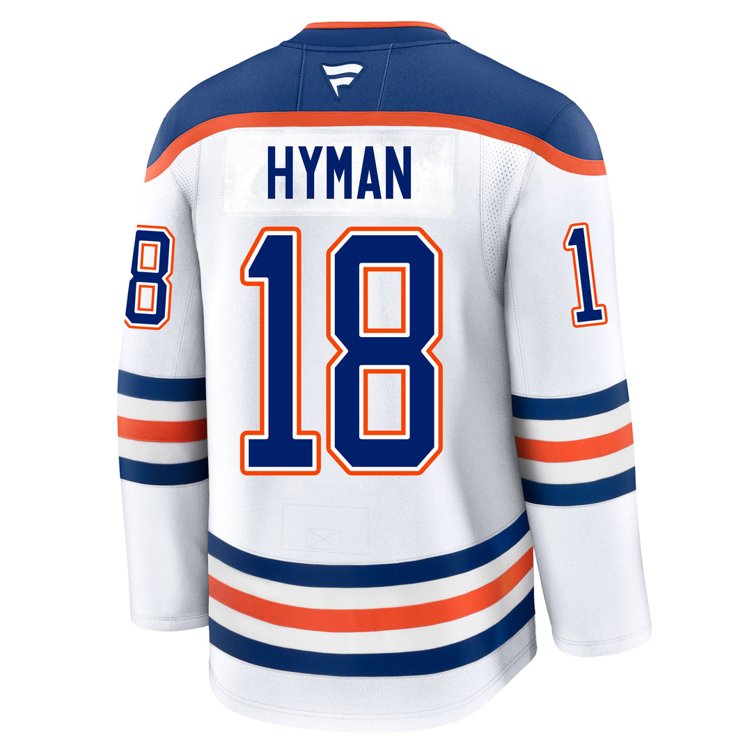 Zach Hyman Edmonton Oilers Fanatics Premium White Away Jersey