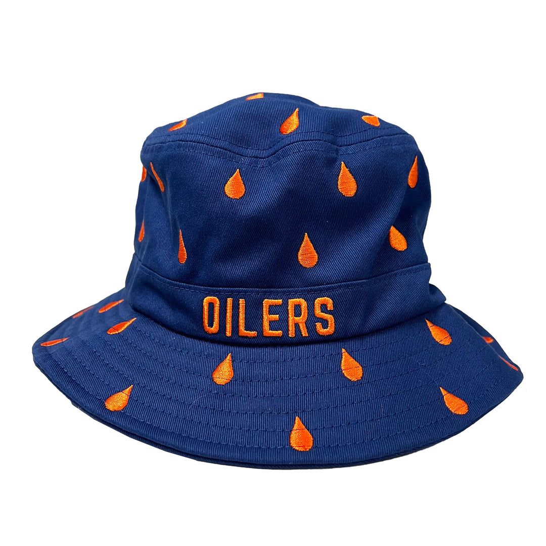 Edmonton Oilers Zephyr Blue Scatter Bucket Hat