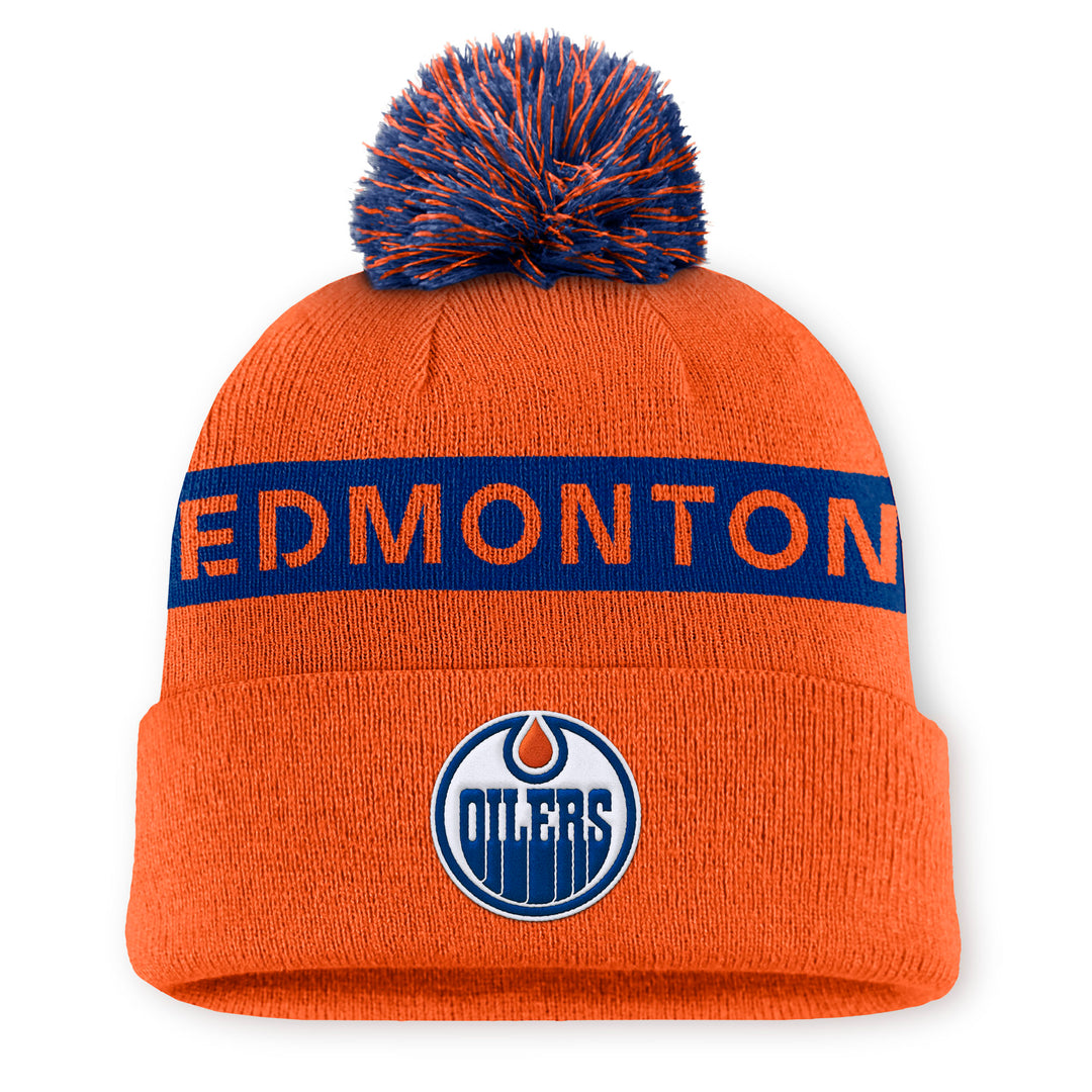 Edmonton Oilers 2024-25 Women's Fanatics Orange Authentic Pro Rink Cuffed Toque