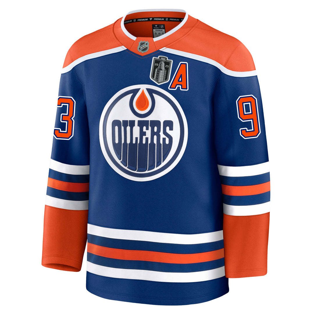 Ryan Nugent-Hopkins Edmonton Oilers Fanatics Premium Royal Blue Home Jersey w/ STANLEY CUP FINAL PATCH *HEAT PRESSED