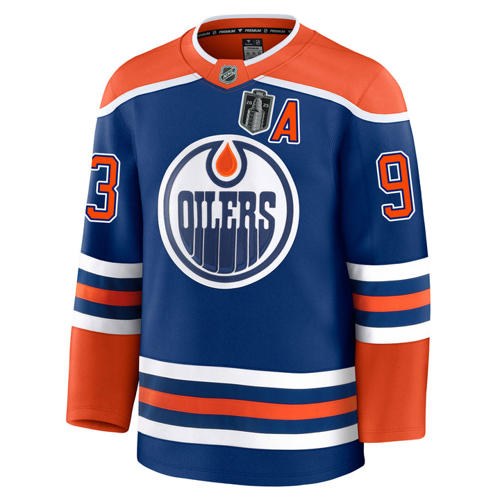 Ryan Nugent-Hopkins Edmonton Oilers Fanatics Premium Royal Blue Home Jersey w/ STANLEY CUP FINAL PATCH *HEAT PRESSED