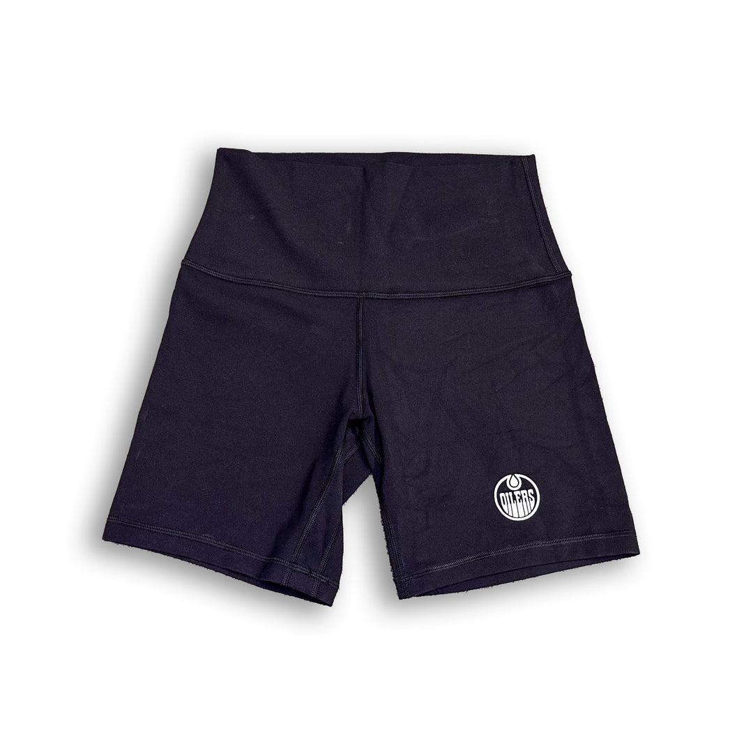 Edmonton Oilers Women's lululemon Black Align High-Rise Shorts 6"