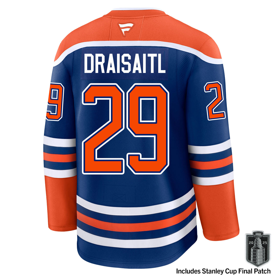 Leon Draisaitl Edmonton Oilers Fanatics Premium Royal Blue Home Jersey w/ STANLEY CUP FINAL PATCH *HEAT PRESSED