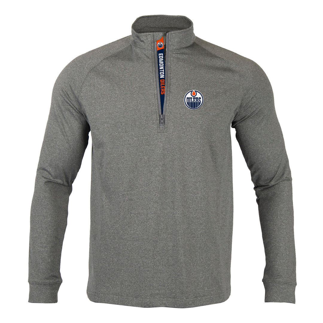 Edmonton Oilers Calibre Prime Quarter-Zip Pebble Sweatshirt