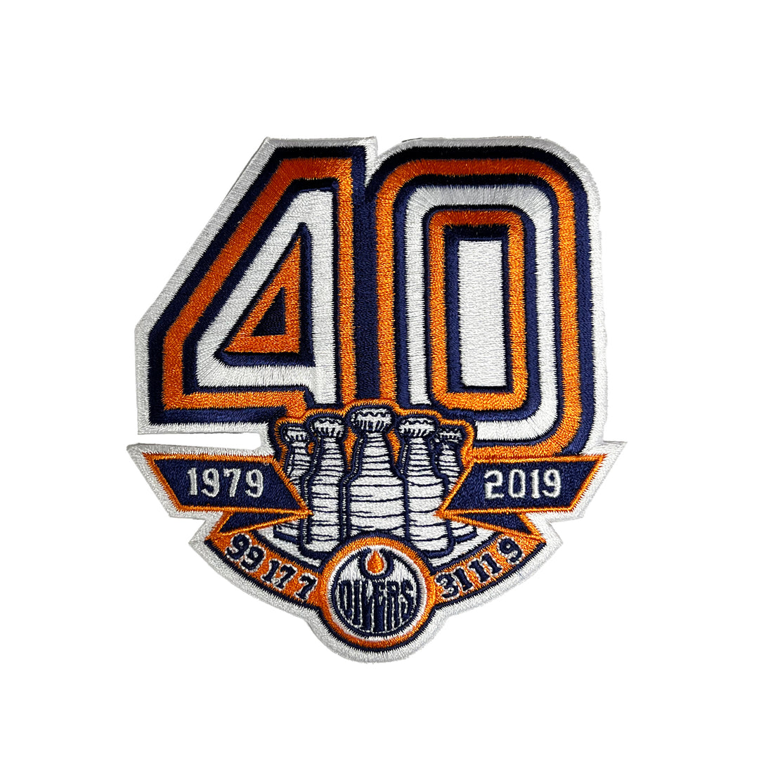 Edmonton Oilers 40th Anniversary Jersey Patch (Navy)