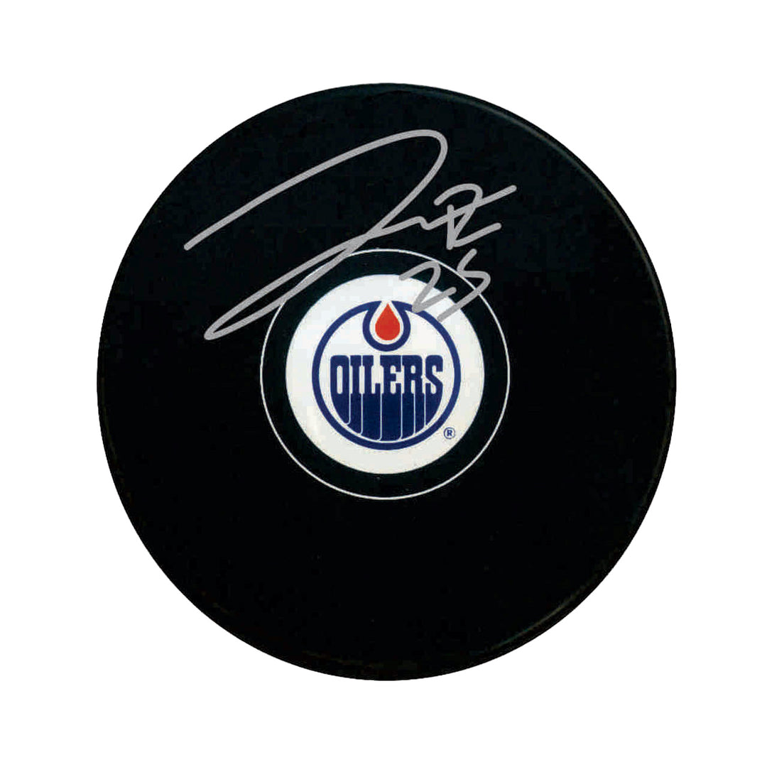 Darnell Nurse Edmonton Oilers Signed Puck