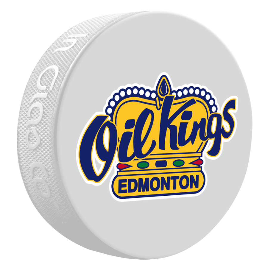 Edmonton Oil Kings White Puck