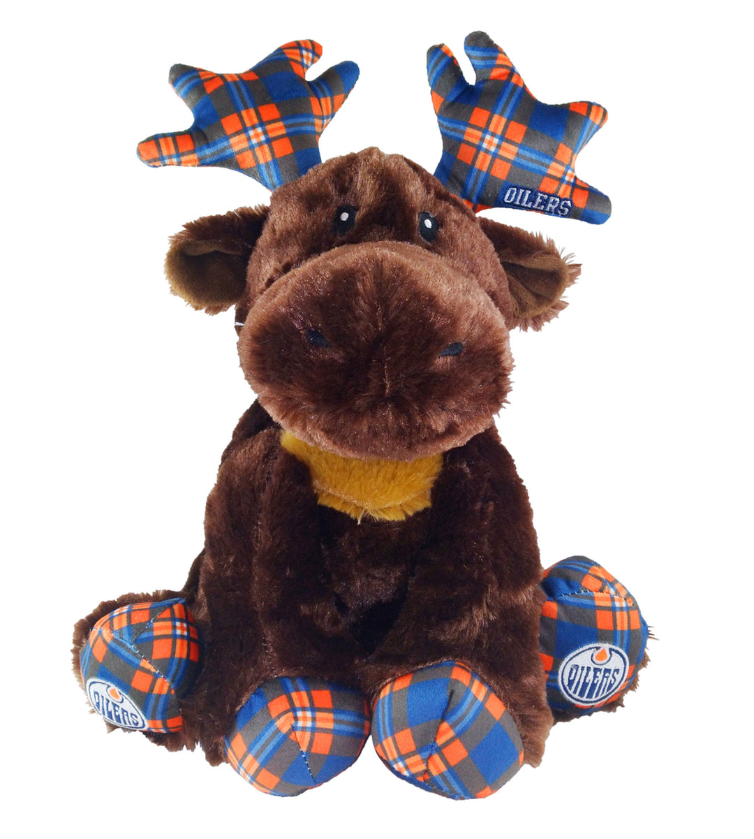 Edmonton Oilers Flannel Moose Plushie Toy