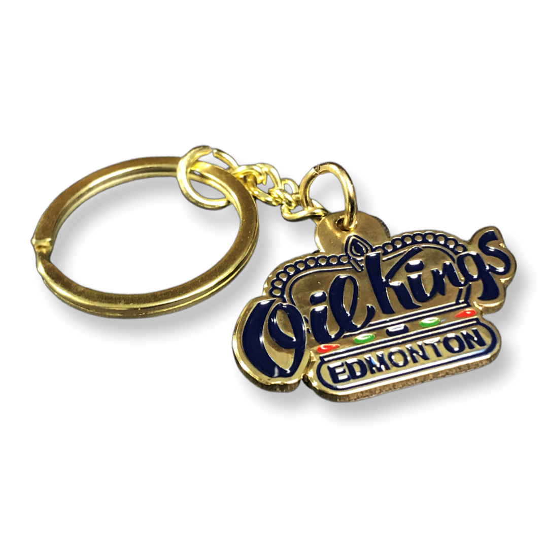 Edmonton Oil Kings Gold Plated Keychain
