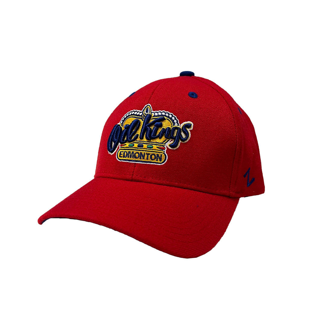 Edmonton Oil Kings Zephyr Red Logo Flex Hat