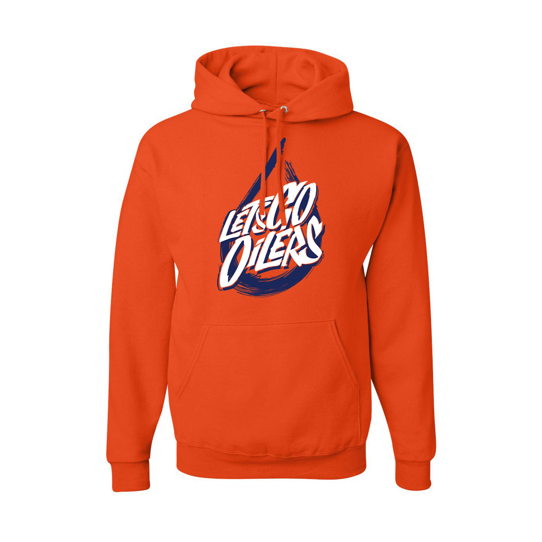 Edmonton Oilers 2023 Stanley Cup Playoffs "Let's Go Oilers" Orange Hoodie