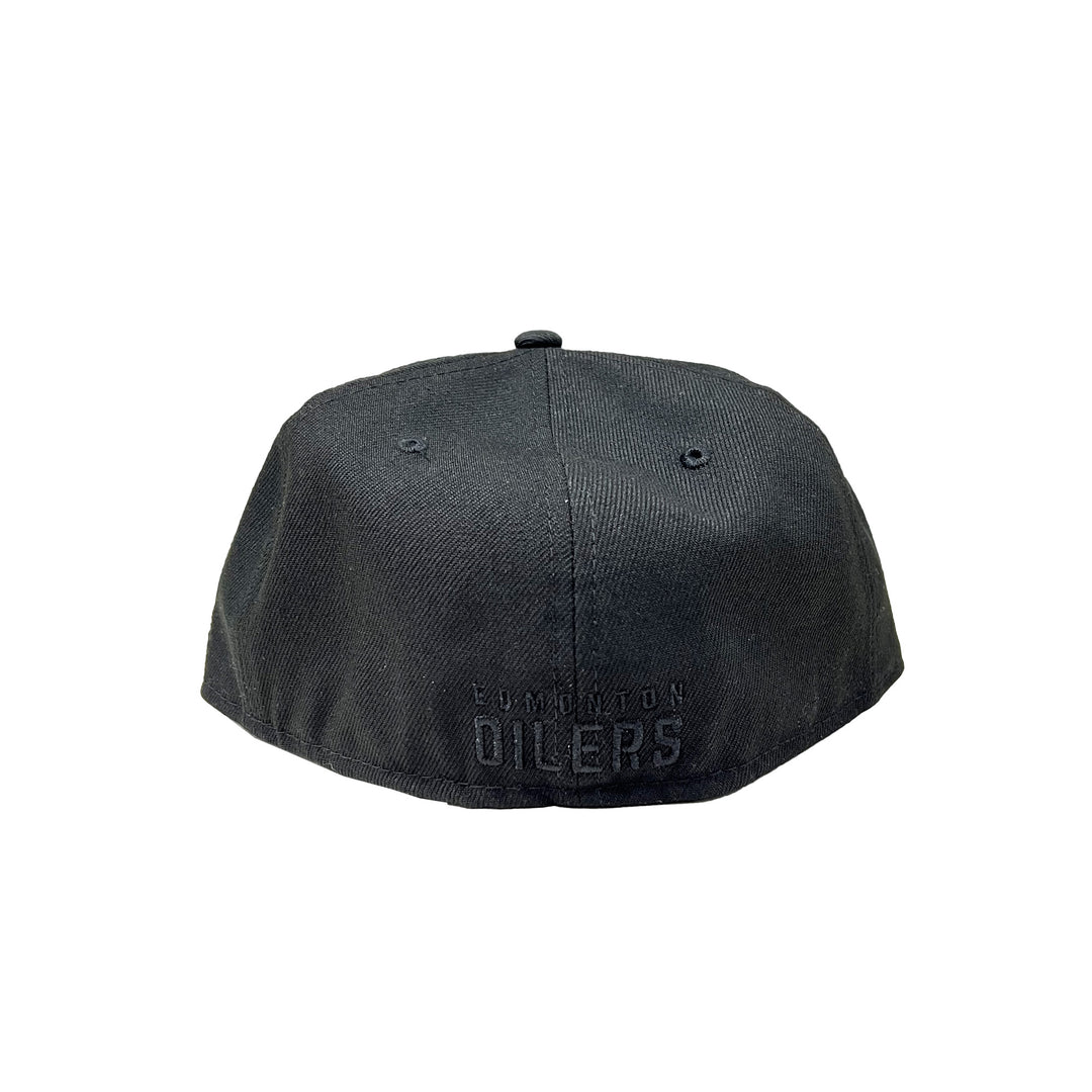 Edmonton Oilers New Era Tonal Black 59FIFTY Fitted Logo Hat