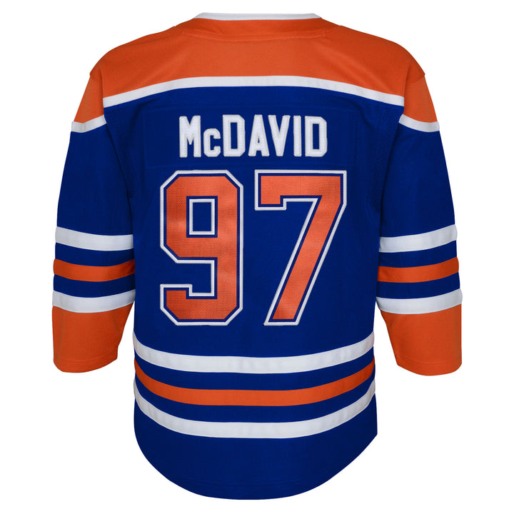 Connor McDavid Edmonton Oilers Kids Royal Blue Home Jersey