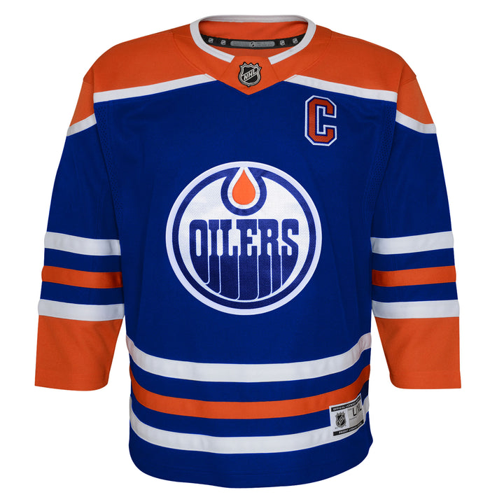 Connor McDavid Edmonton Oilers Kids Royal Blue Home Jersey