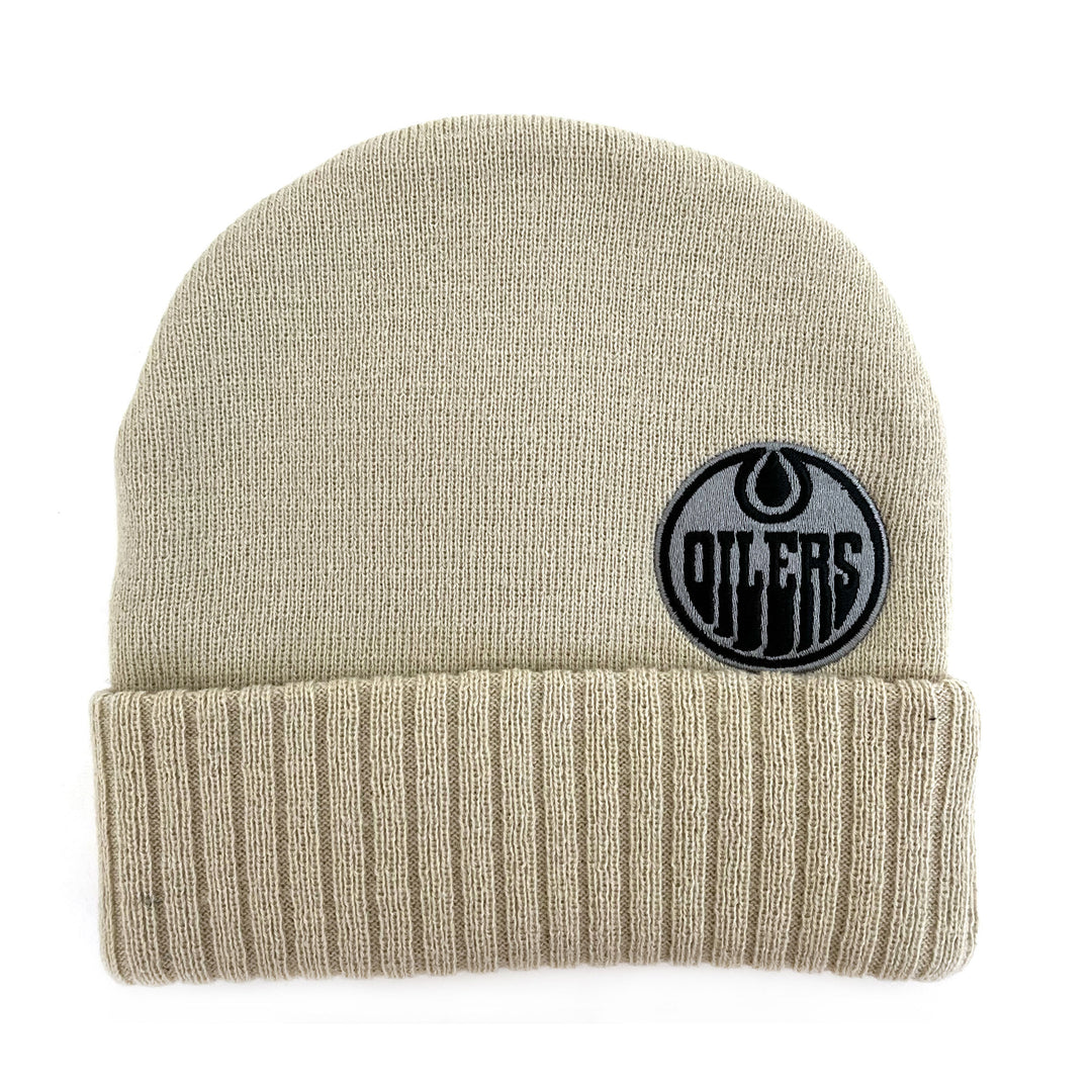 Edmonton Oilers Sportiqe Khaki Craig Toque/Beanie