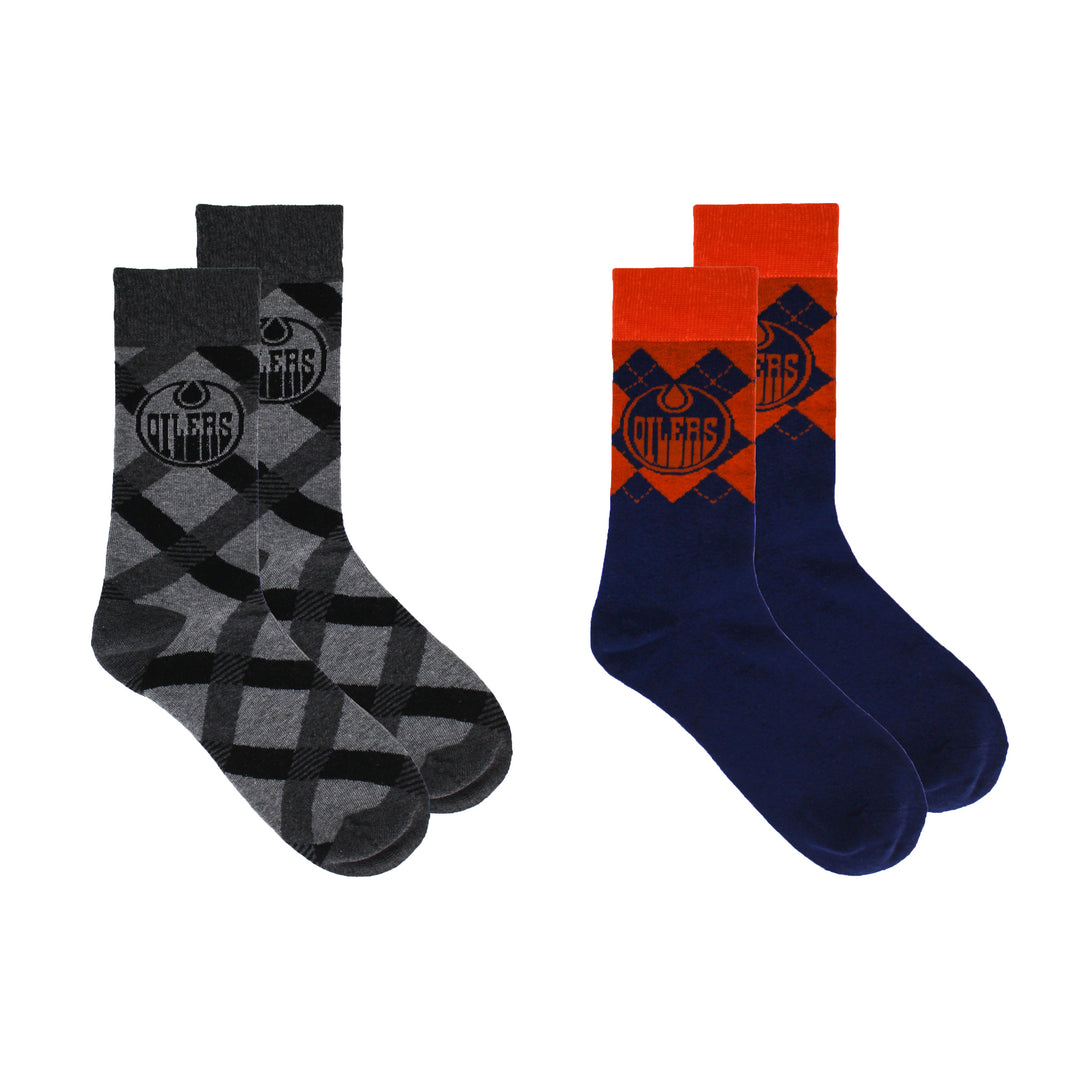 Edmonton Oilers 2-Pack Dress Socks