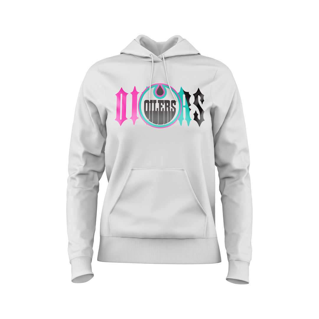 Edmonton Oilers Women's Mitchell & Ness Good Trip White Hoodie
