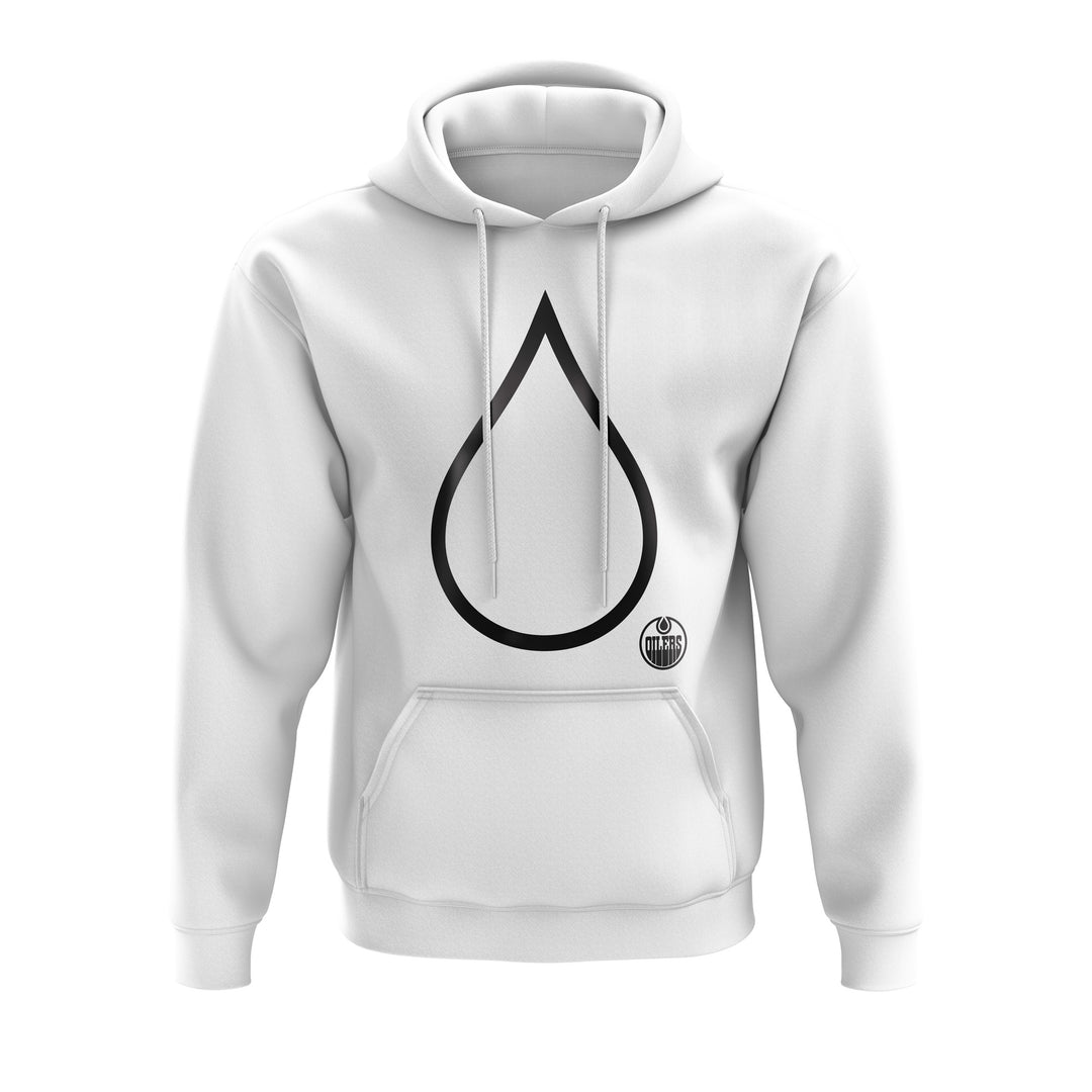 Edmonton Oilers Mitchell & Ness Negative Space White Hoodie