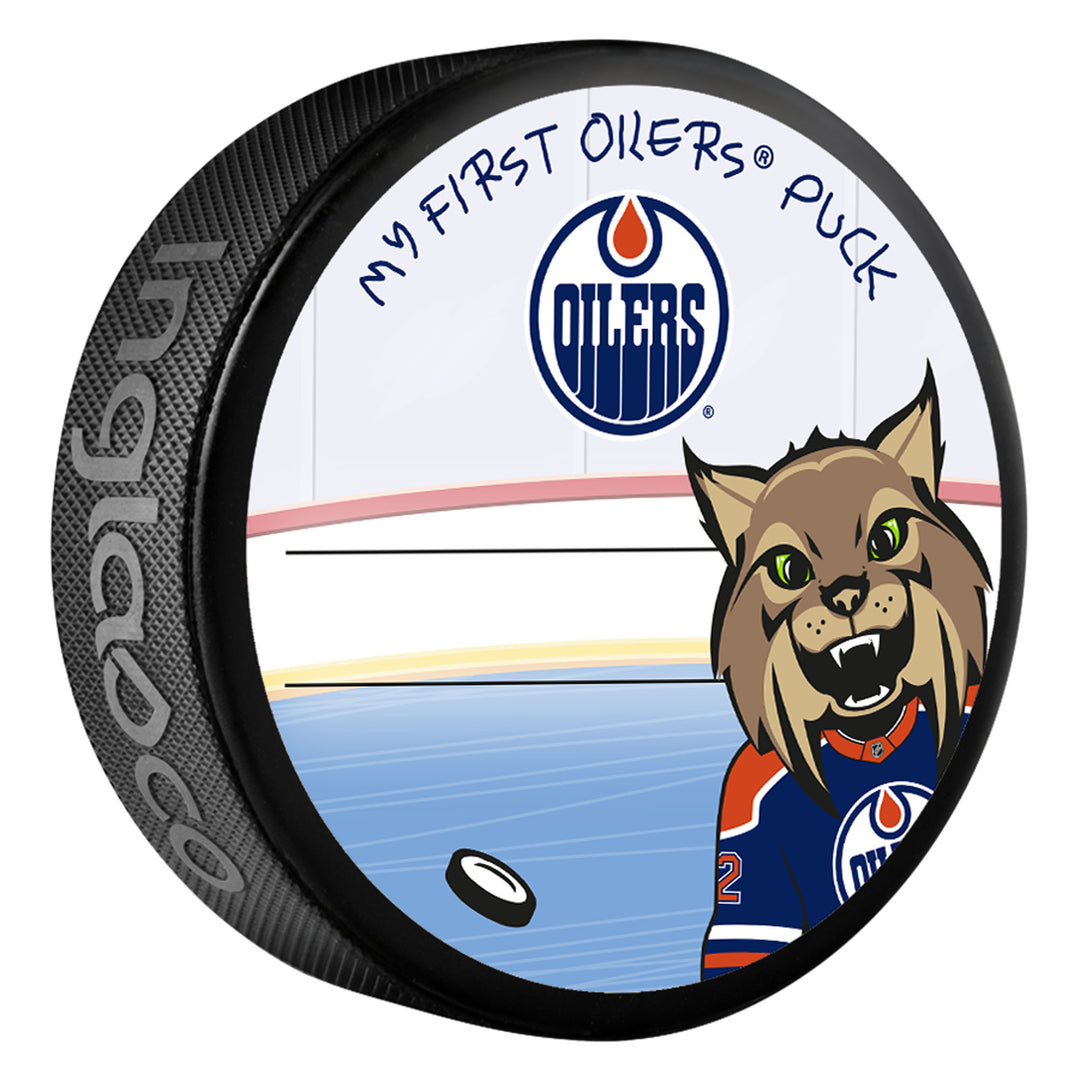 Edmonton Oilers My First Oilers Hunter Mascot Puck