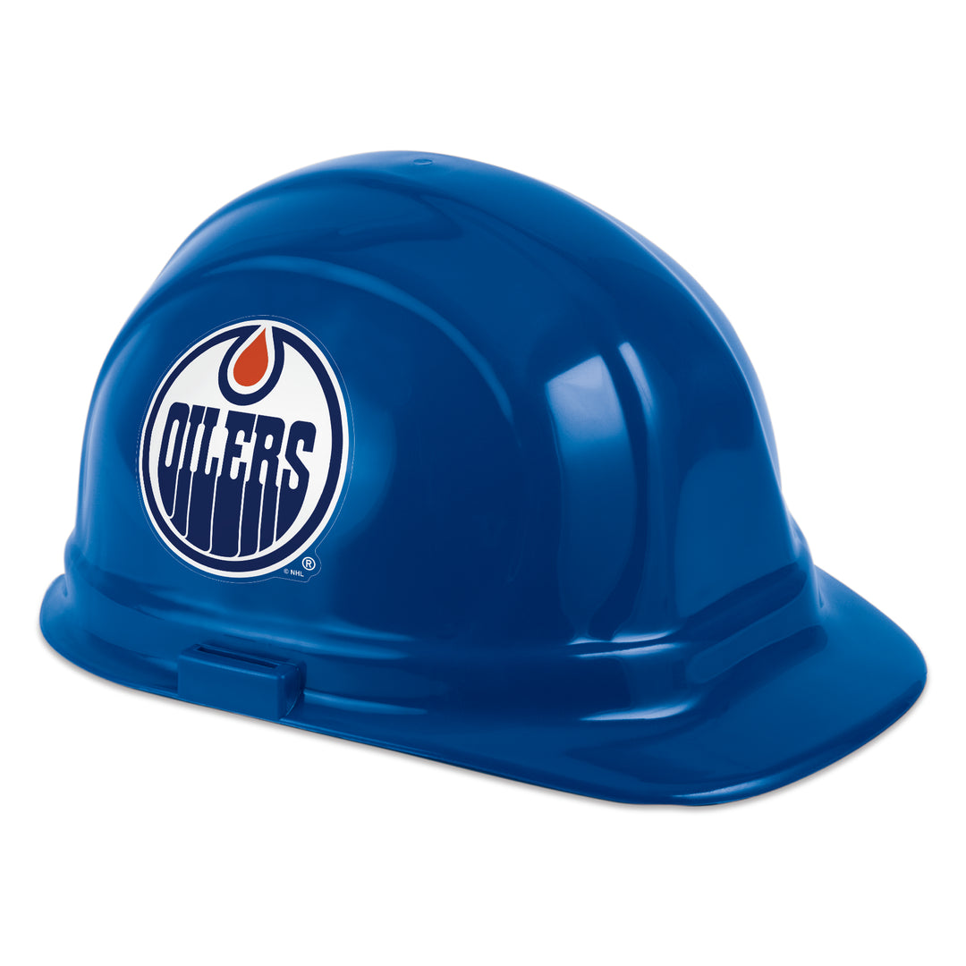 Edmonton Oilers Primary Logo Blue Hard Hat