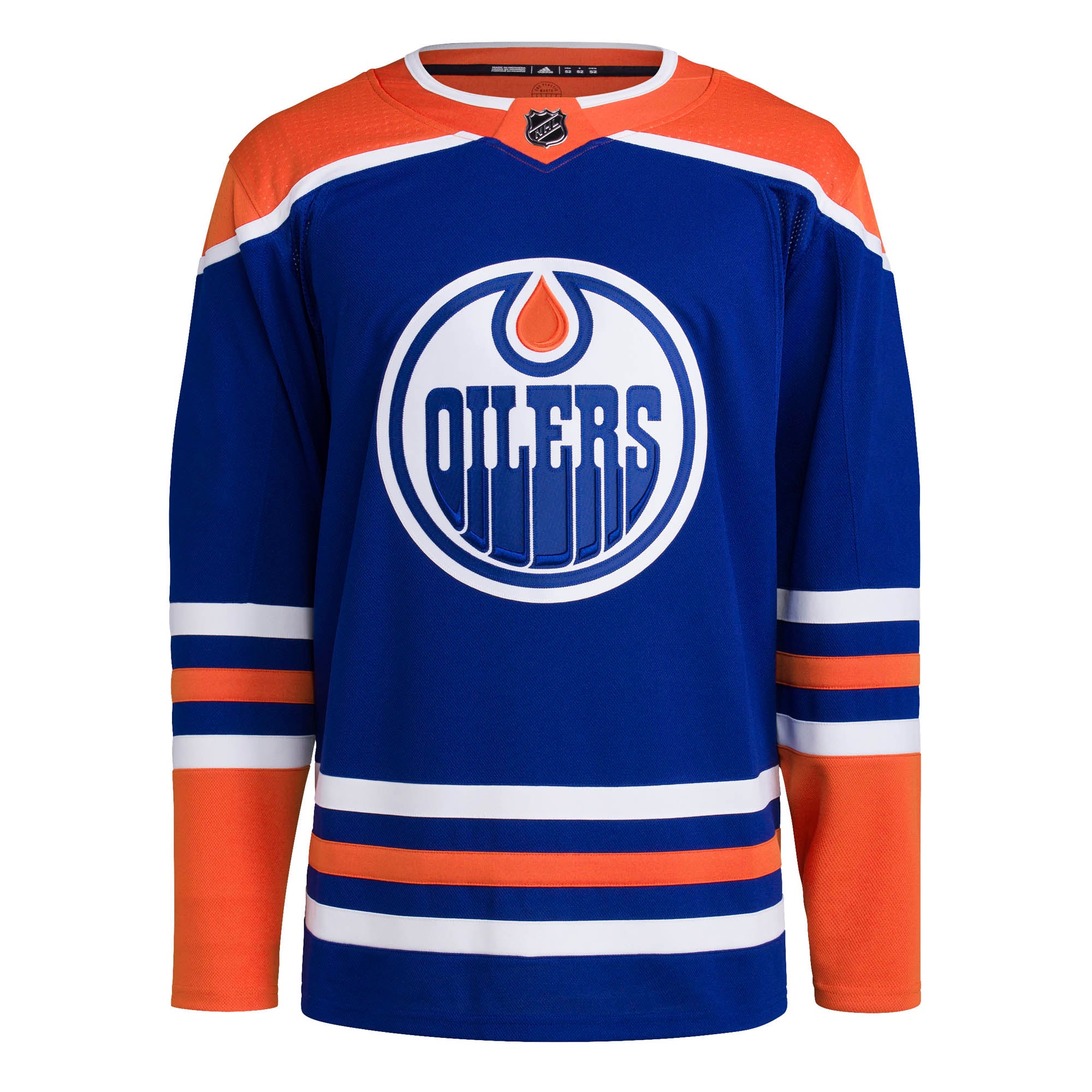 2018-19 Edmonton Oilers Team-Signed Royal Blue Oilers Adidas Pro