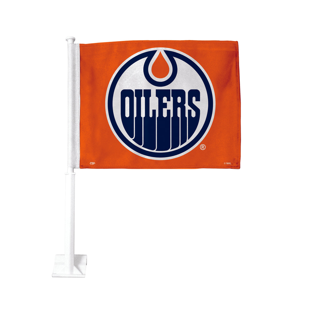Edmonton Oilers Orange 2-Sided Car Flag