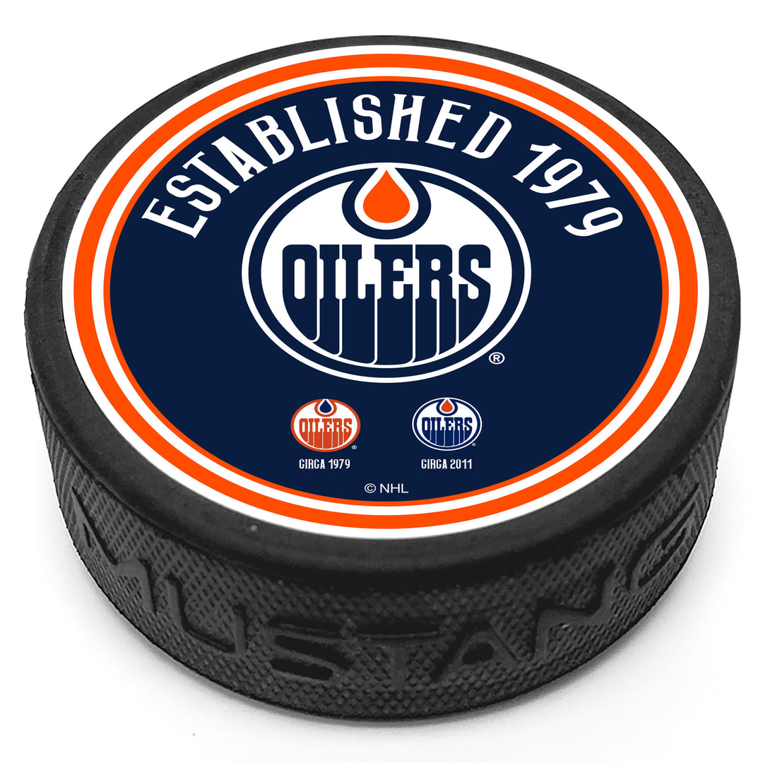 Edmonton Oilers Heritage Puck