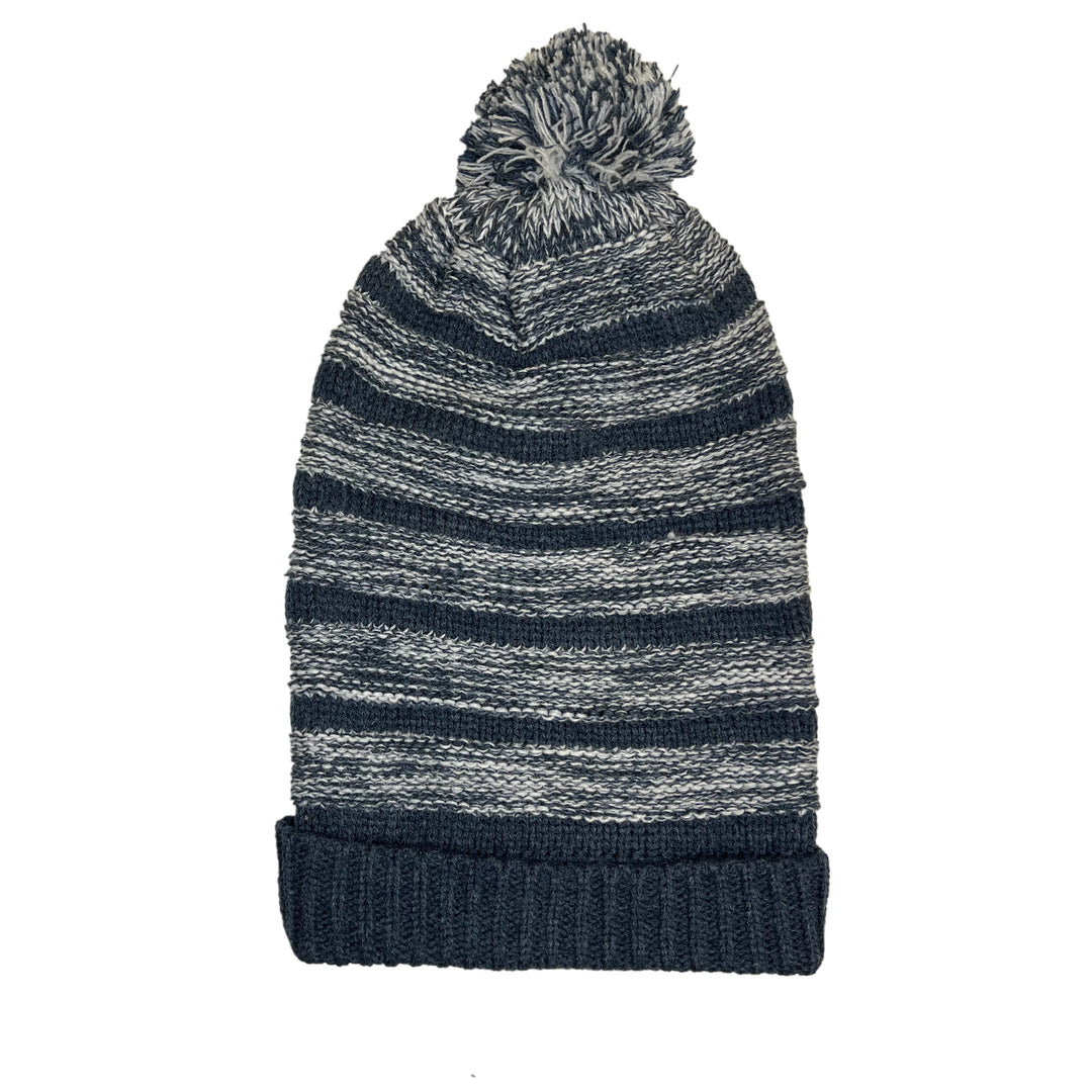 Edmonton Oilers Womens Navy Slouch/Oversized Knit Toque w/ Pom