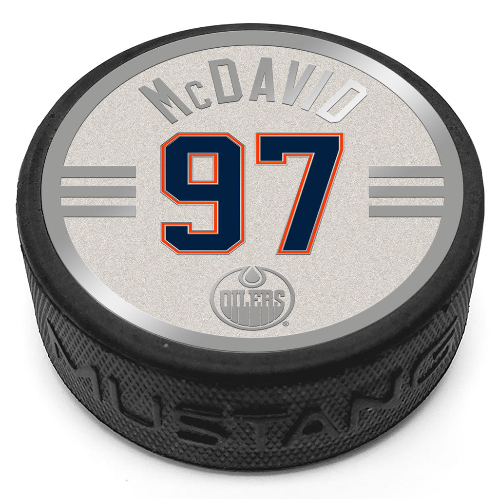 Edmonton Oilers Connor McDavid Medallion Puck
