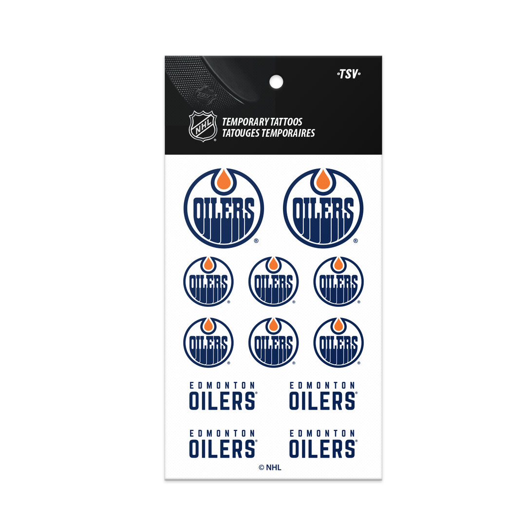 Edmonton Oilers Tattoo Sheet