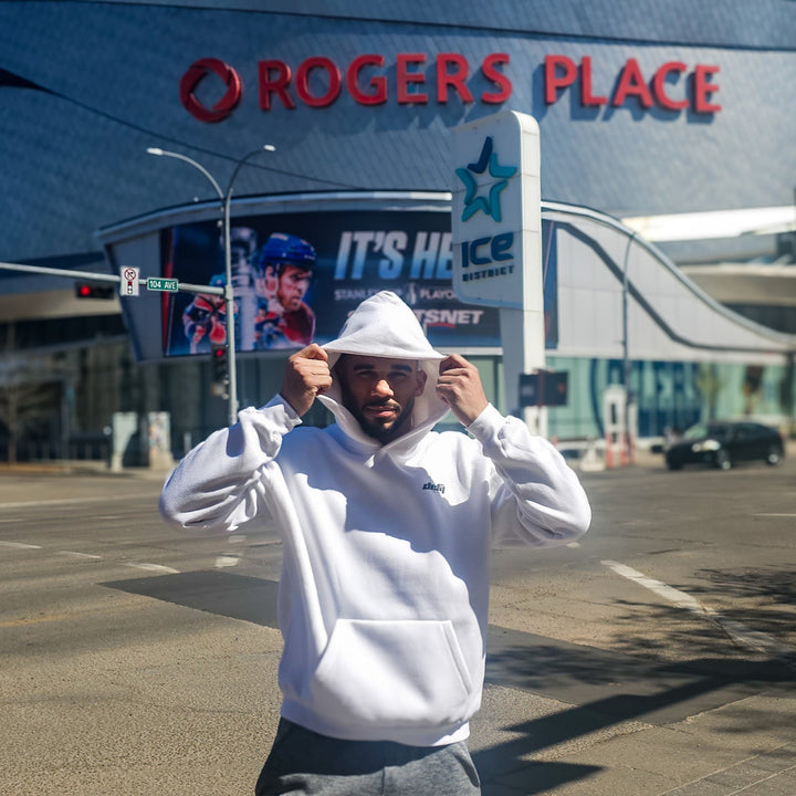 Edmonton Oilers DEFY White Hoodie