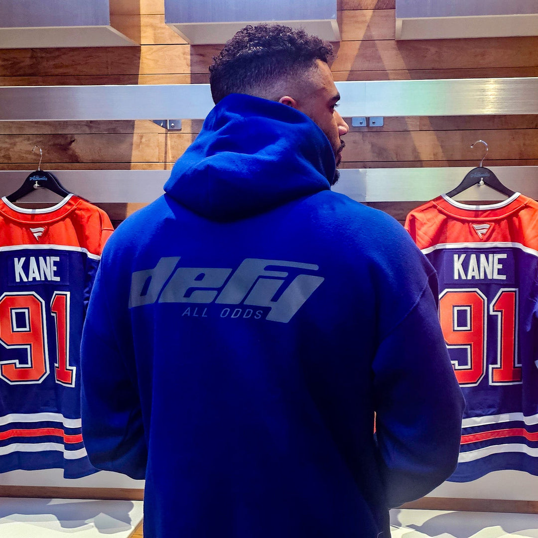 Edmonton Oilers DEFY Blue Hoodie