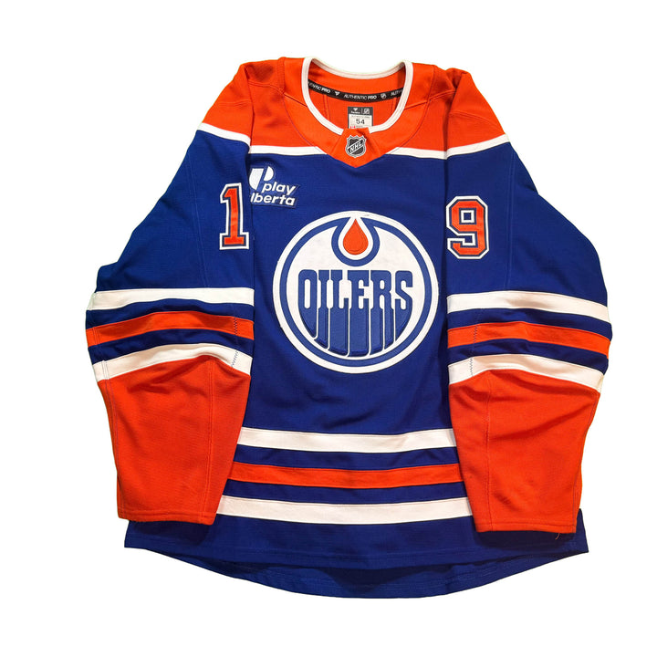 Adam Henrique Edmonton Oilers Game Worn Jersey - 2025-26 Royal Blue Set #3 - D00502