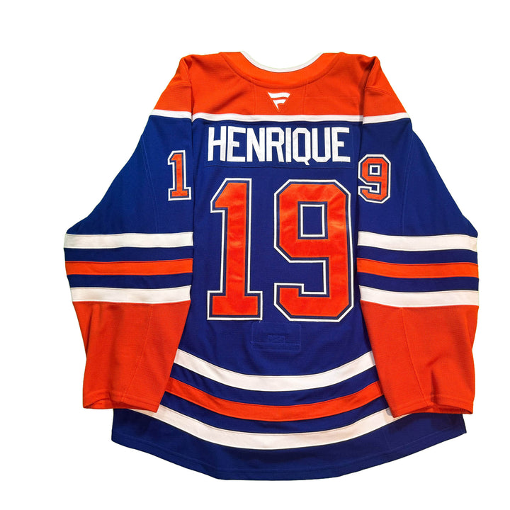 Adam Henrique Edmonton Oilers Game Worn Jersey - 2025-26 Royal Blue Set #3 - D00502