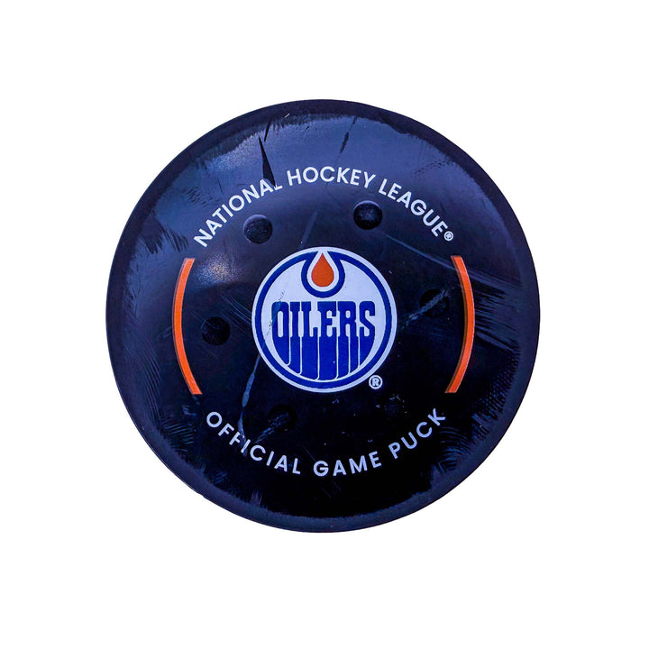 Adrian Kempe Los Angeles Kings Goal Puck - Apr. 14/2025 vs Edmonton Oilers #25087