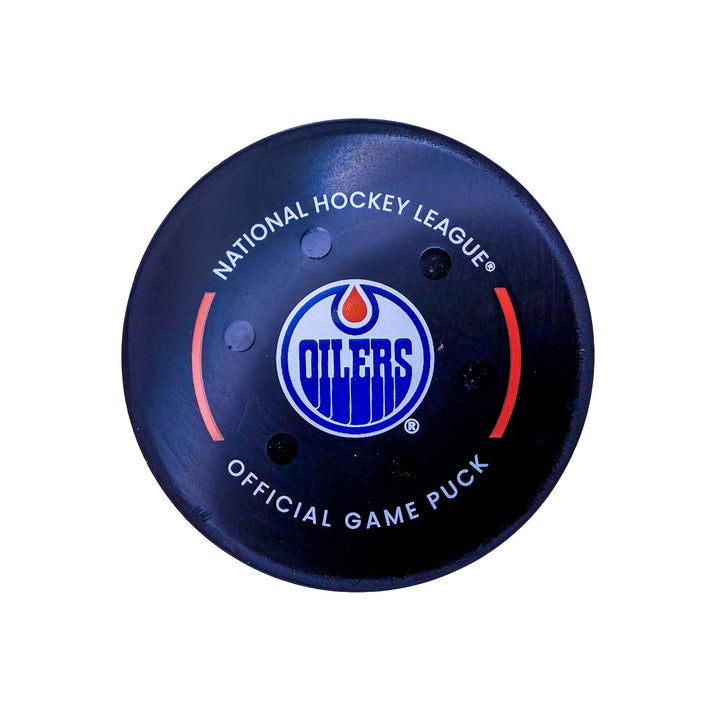 Adrian Kempe Los Angeles Kings Playoff Goal Puck - Apr. 25/2025 vs Edmonton Oilers #25090