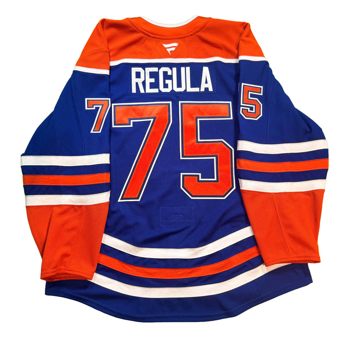 Alec Regula Edmonton Oilers Game Issued Jersey - 2025-26 Royal Blue Set #3 - D00517