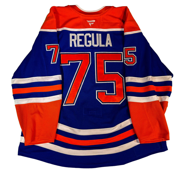 Alec Regula Edmonton Oilers Game Worn Jersey - 2025-26 Royal Blue Set #1 - D00212