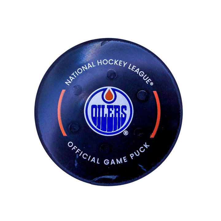 Anders Lee New York Islanders Goal Puck - Nov. 12/2024 vs Edmonton Oilers #24909