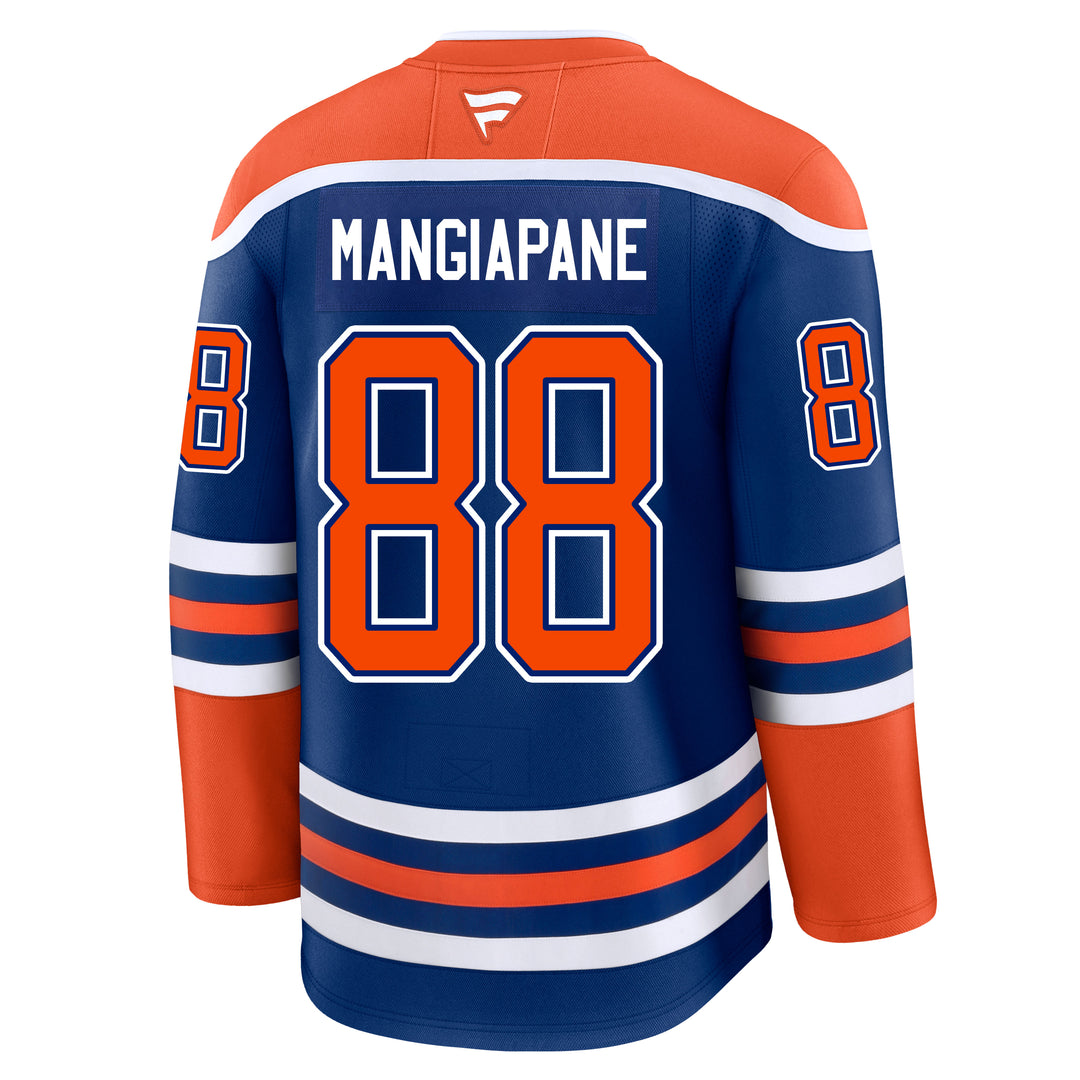 Andrew Mangiapane Edmonton Oilers Fanatics Premium Royal Blue Home Jersey