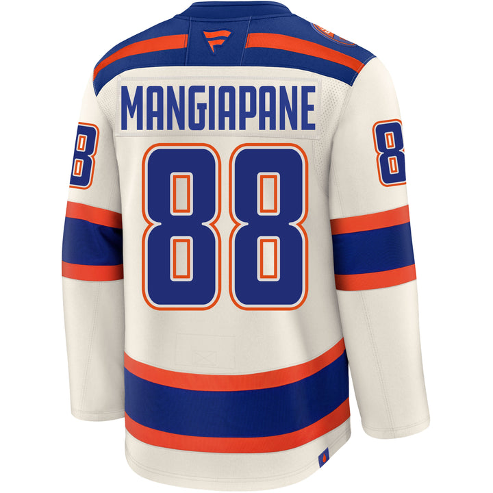 Andrew Mangiapane Edmonton Oilers Fanatics Premium Cream Alternate Jersey
